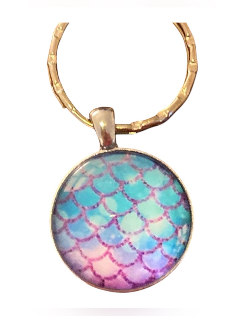 Adorable Mermaid glass key chains.